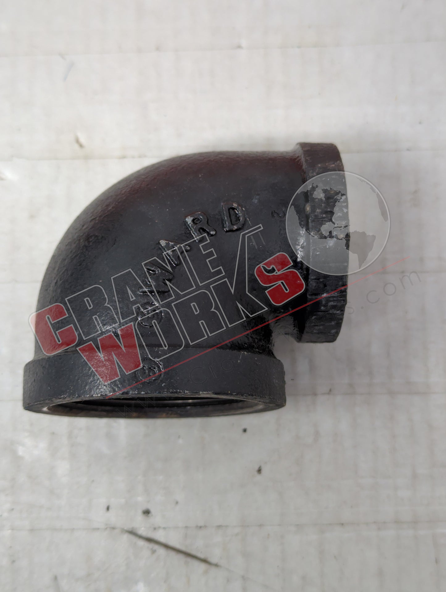 M902X112F | New 2" X 1-1/2" Std Blk 90