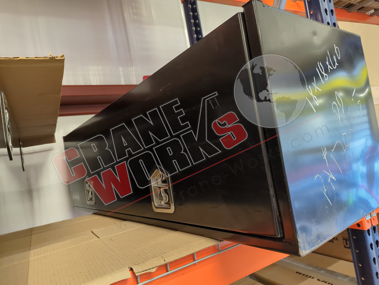 1702315 | New 18X18X60 Inch Black Steel Underbody Toolbox