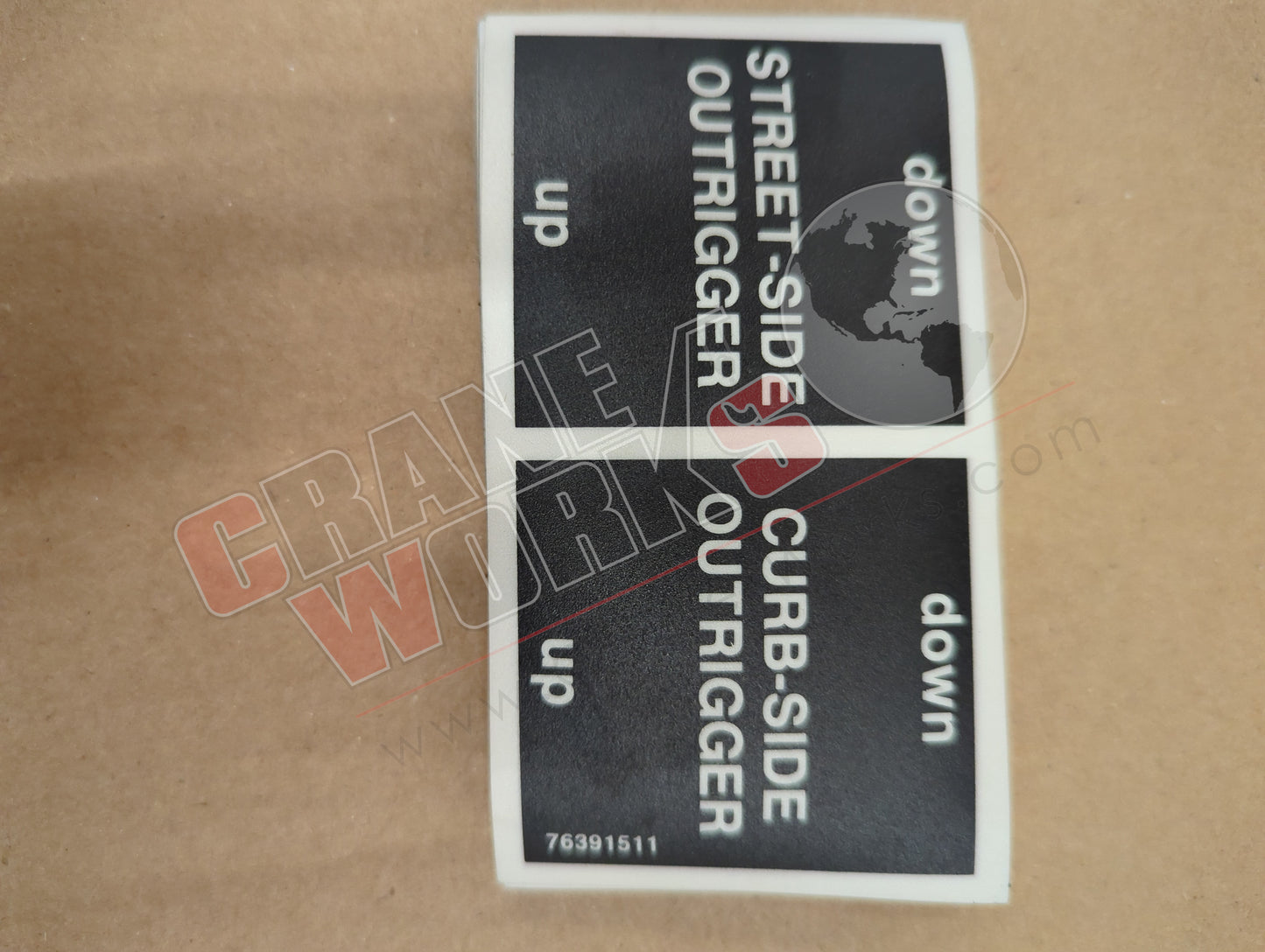 76391511 | New Decal - Up & Down Stabilizer R&L