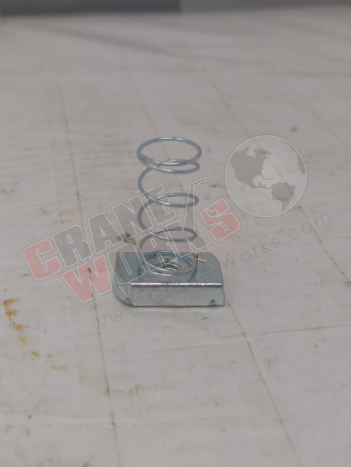 5YE11 | New Spring Nut,3/8"-16,Steel,Galvanized