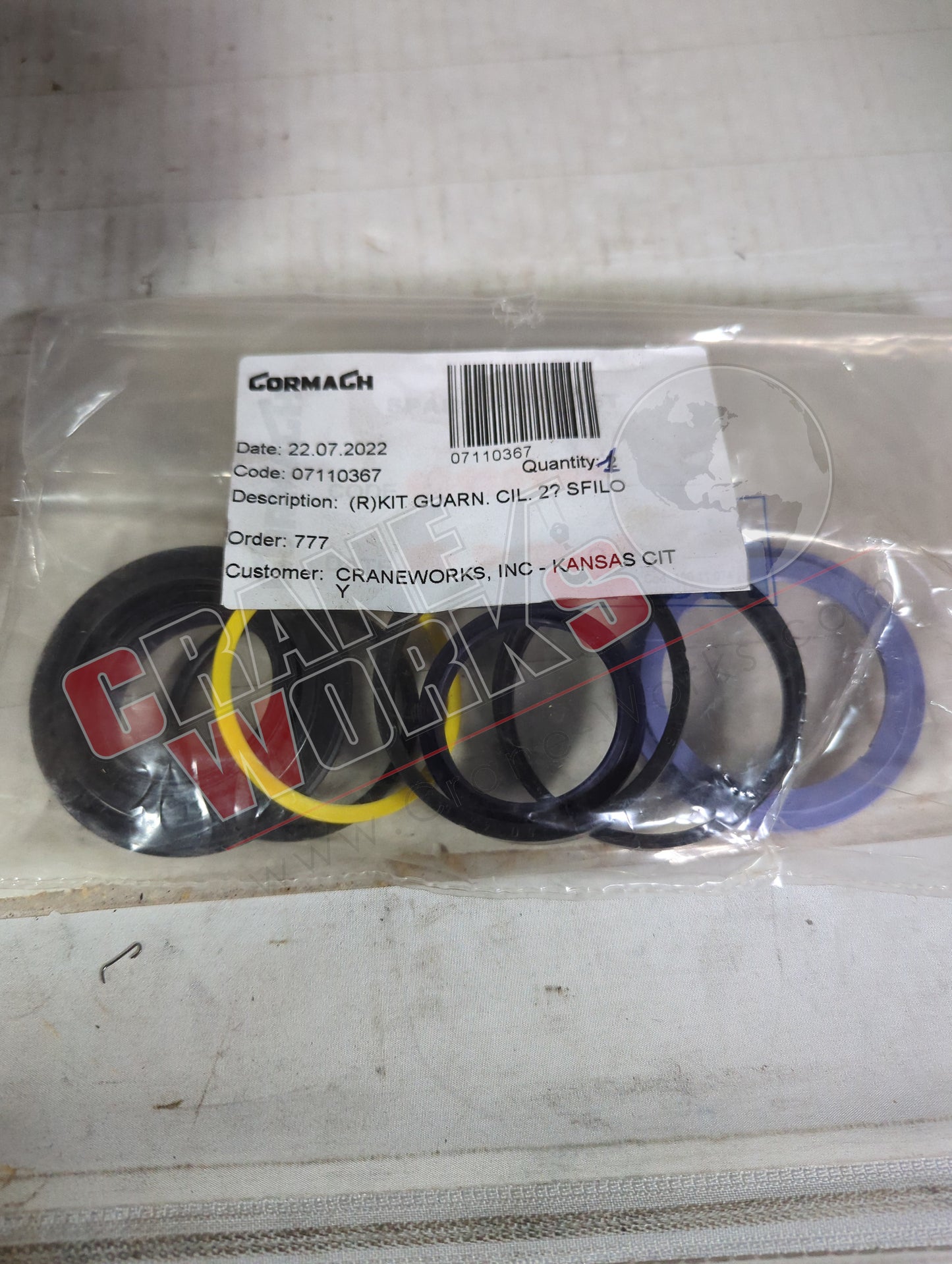 07110367 | New Seal Kit 2Nd Cylinder