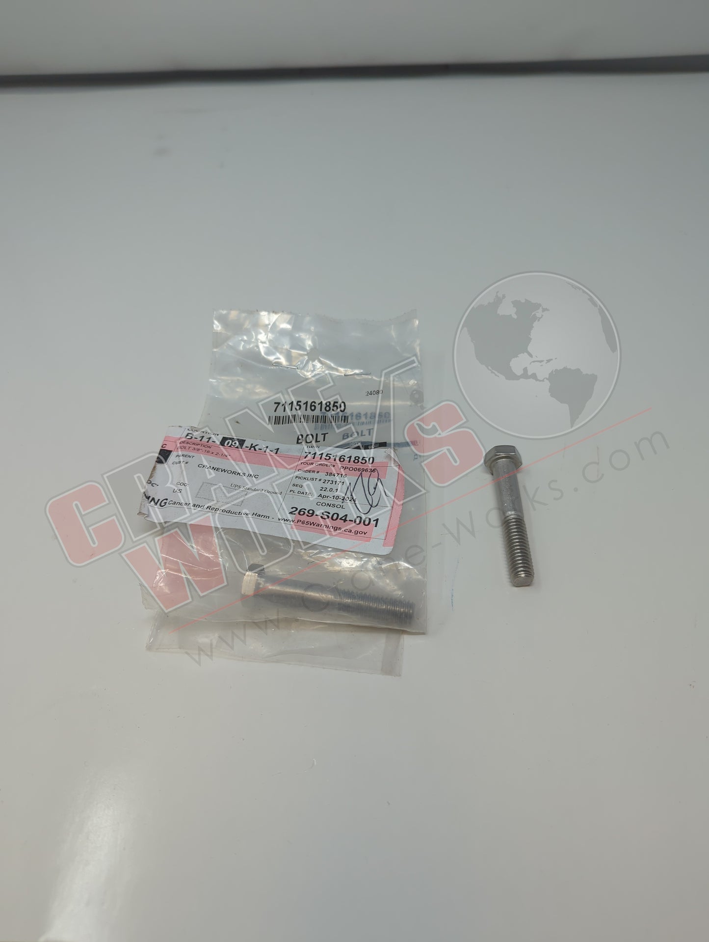 7115161850 | New Hhcs 3/8-16Uncx2