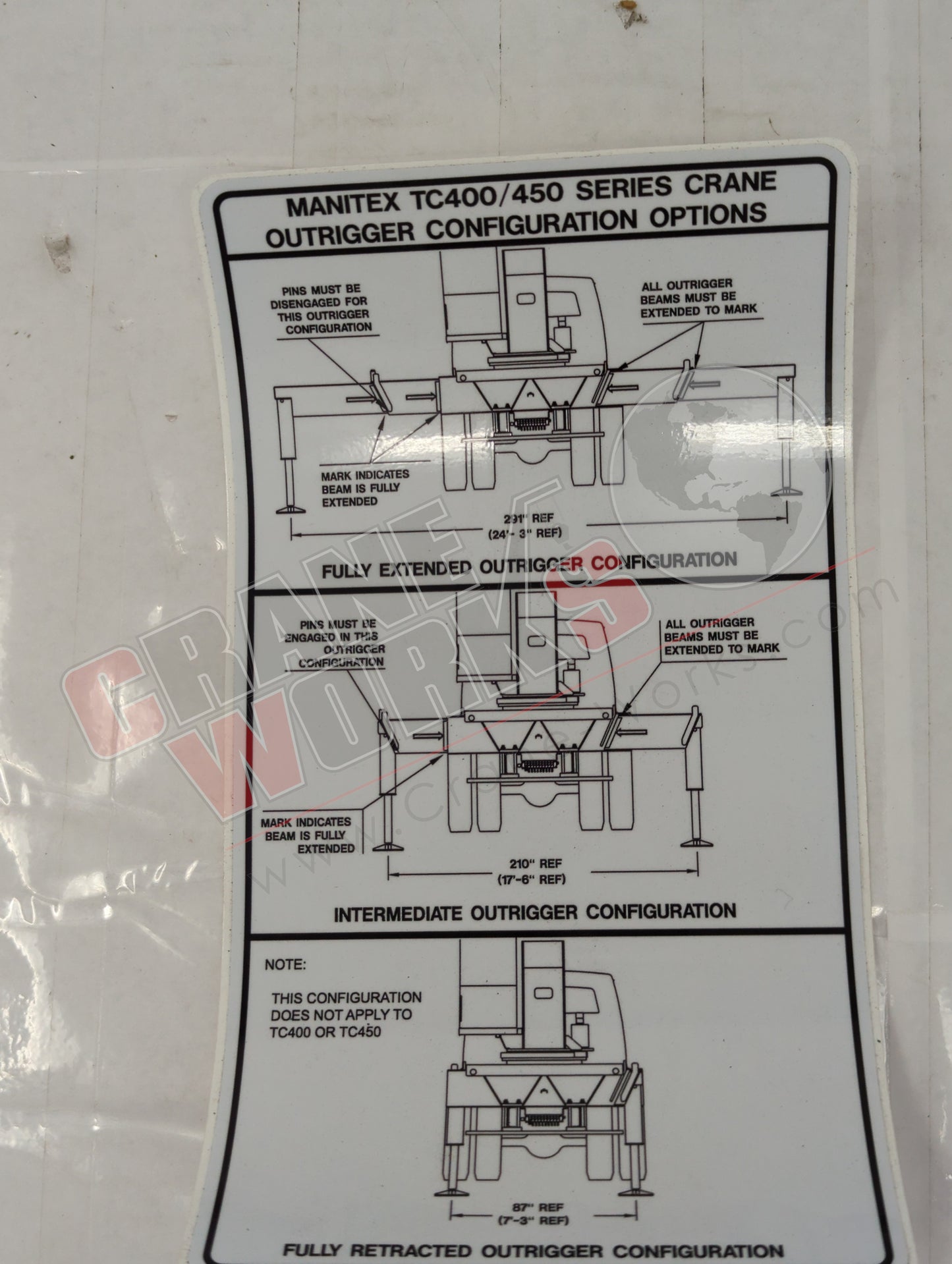 4000794.007 | New Decal,O/R Configuration Tc400