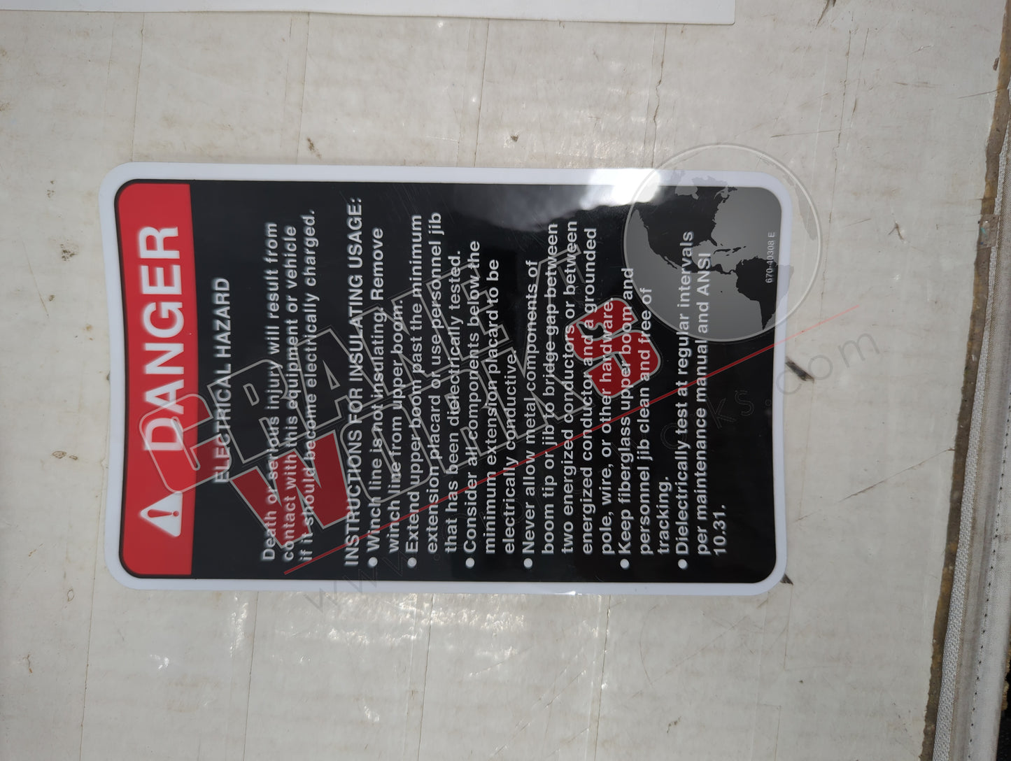 067040308 | New Electrical Hazards Danger Decal