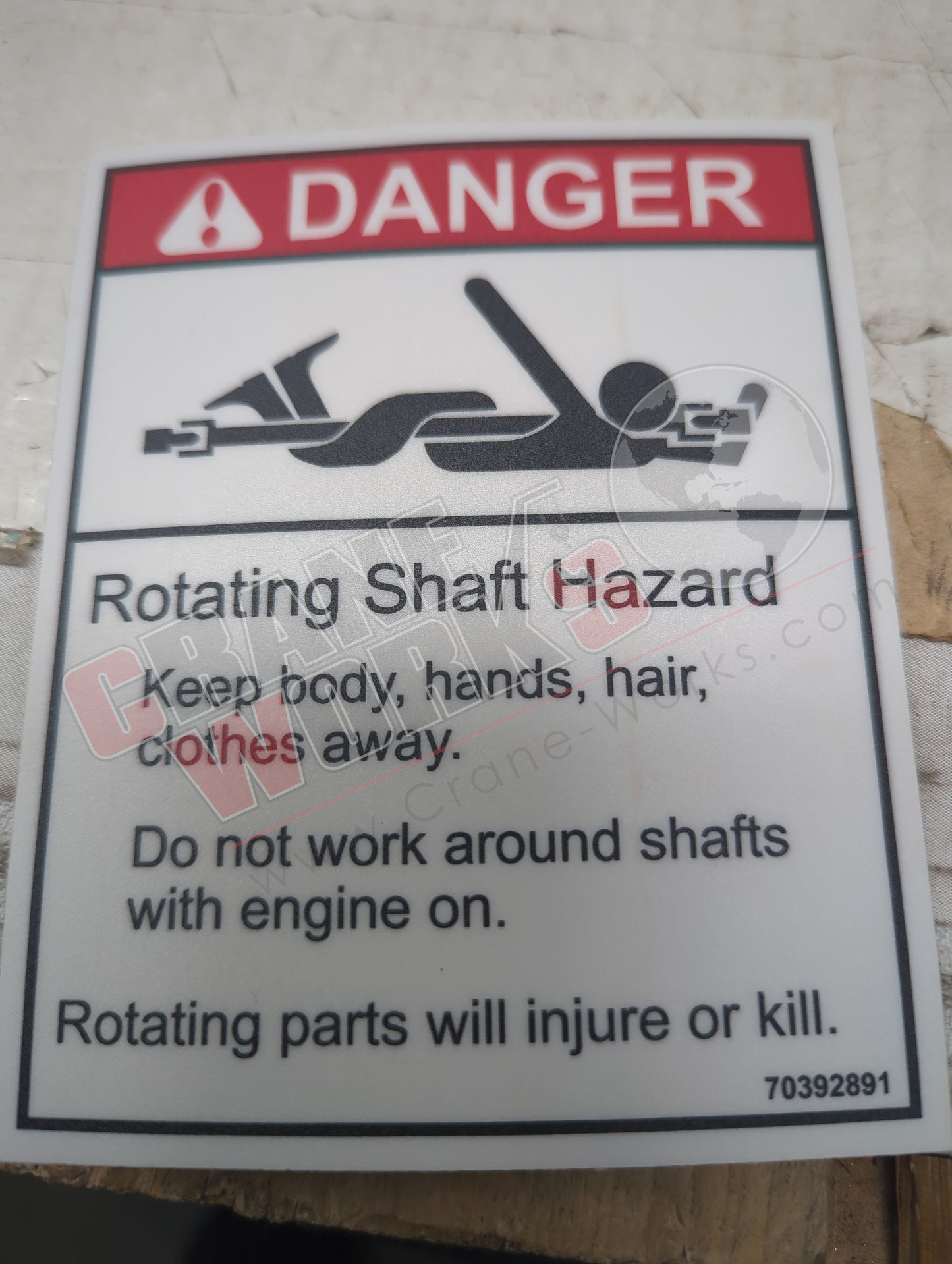 R1023 | New Rotating Drive Line Danger