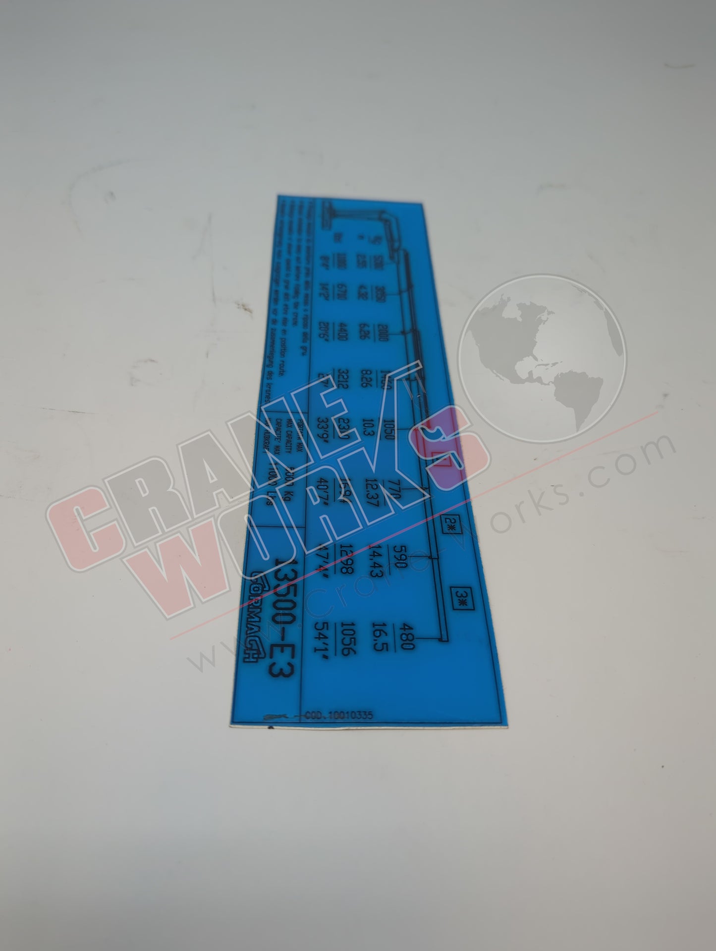 10010335 | New Load Chart Decal