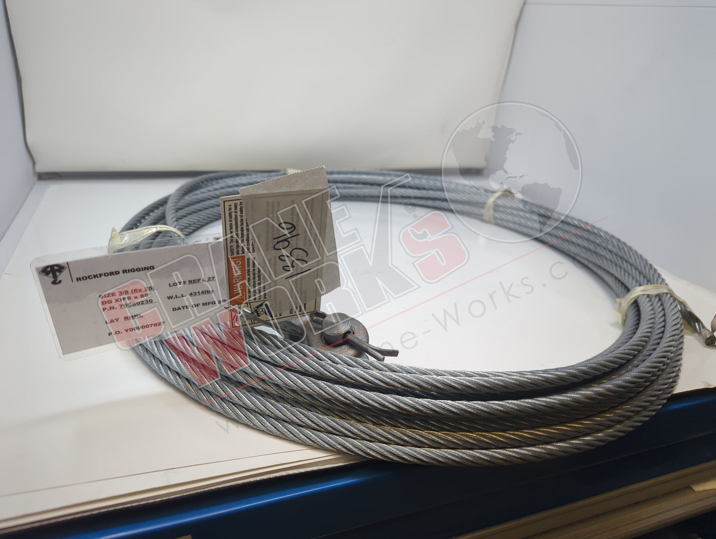 70580230 | New Wire Rope Asm-Galv.38 (6X25) X 85Ft Xips
