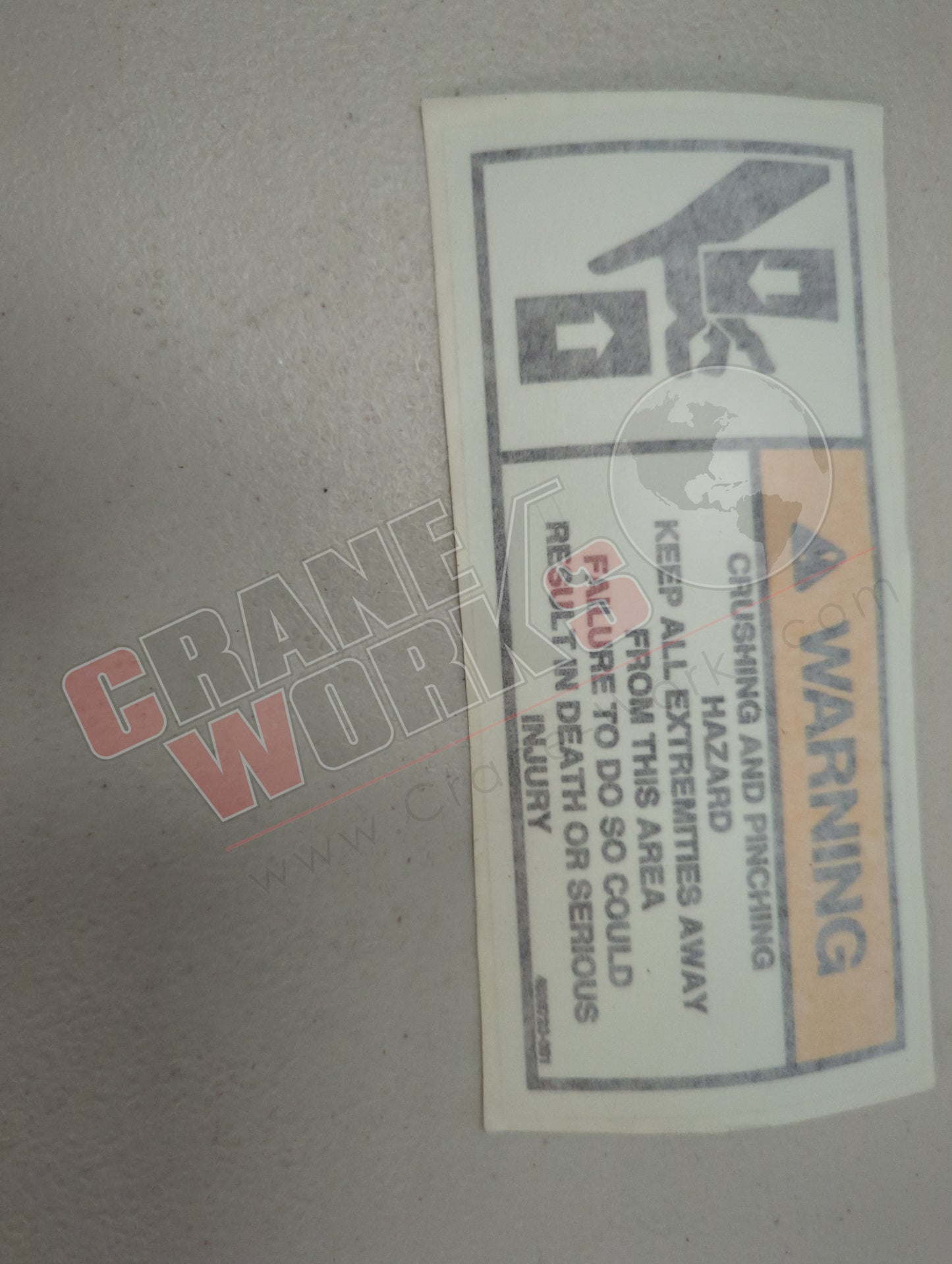 4000720.001 | New Decal; Warning Crush/Pinch