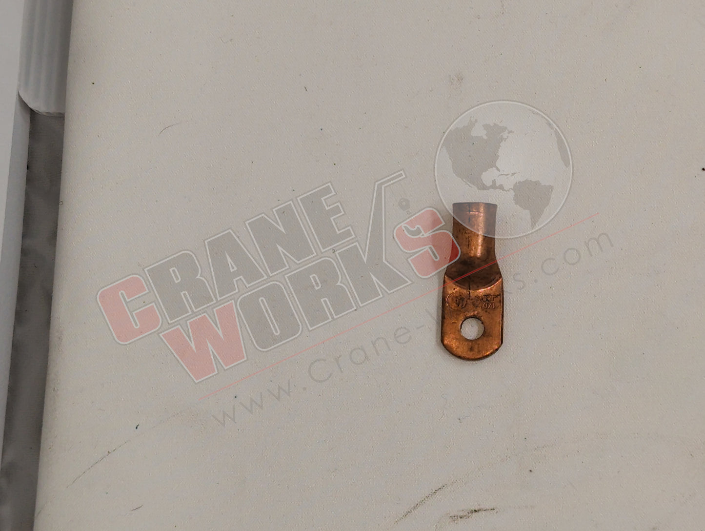 Picture of 23707, a New Lug-Copper-Tin Plated 1/0 Ga. (43164), angle 2.