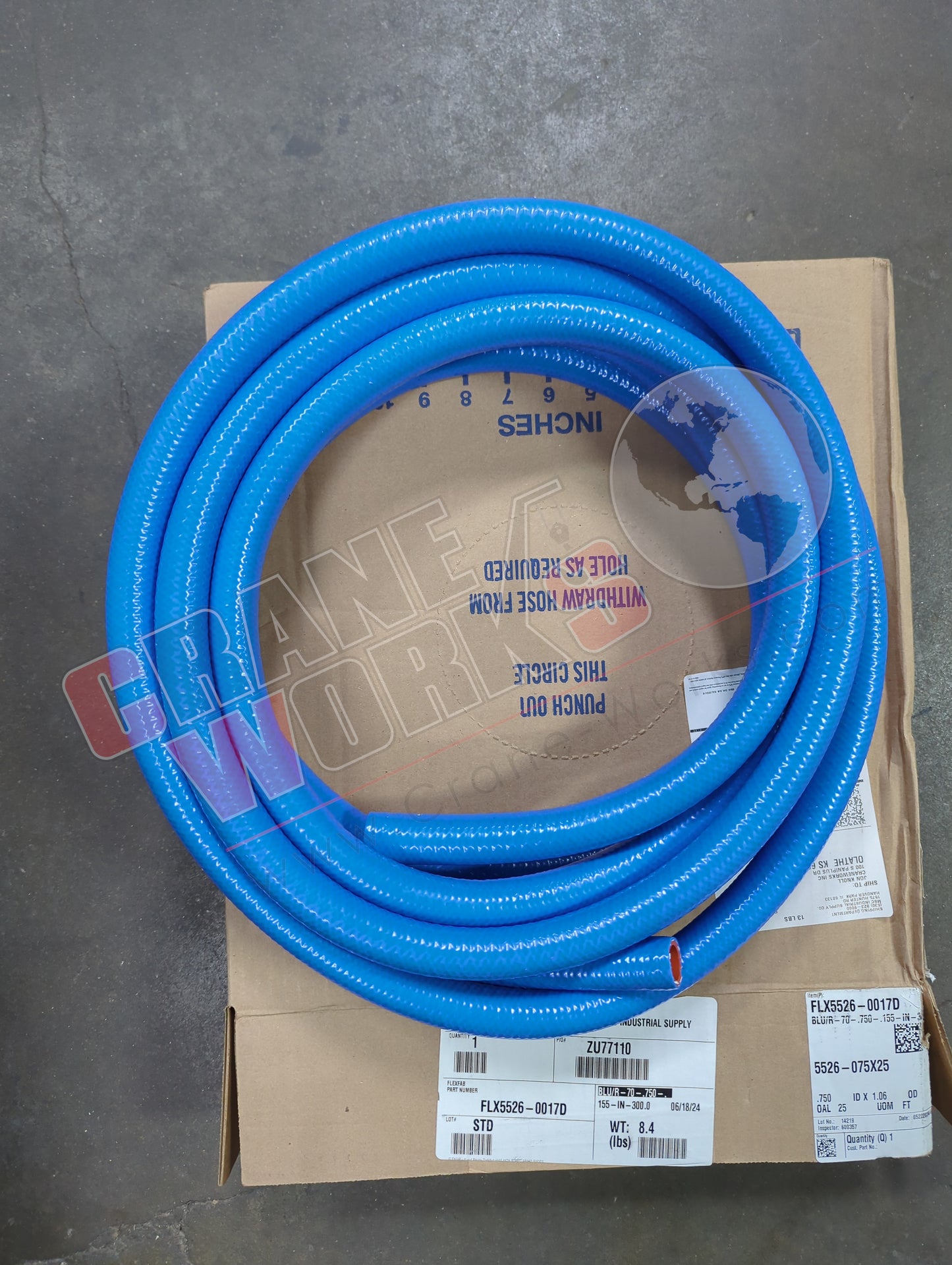 5526-075X25FX | New 3/4" Silicone Heater Hose
