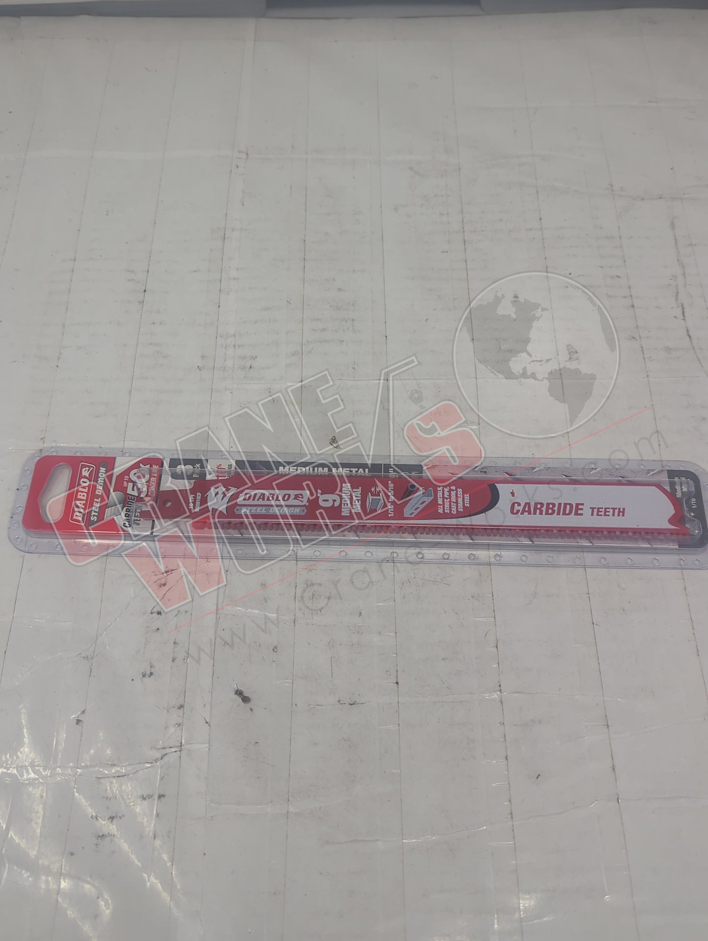 422W48 | New Reciprocating Saw Blade, 10 Tpi, 9" L, 3 Pk