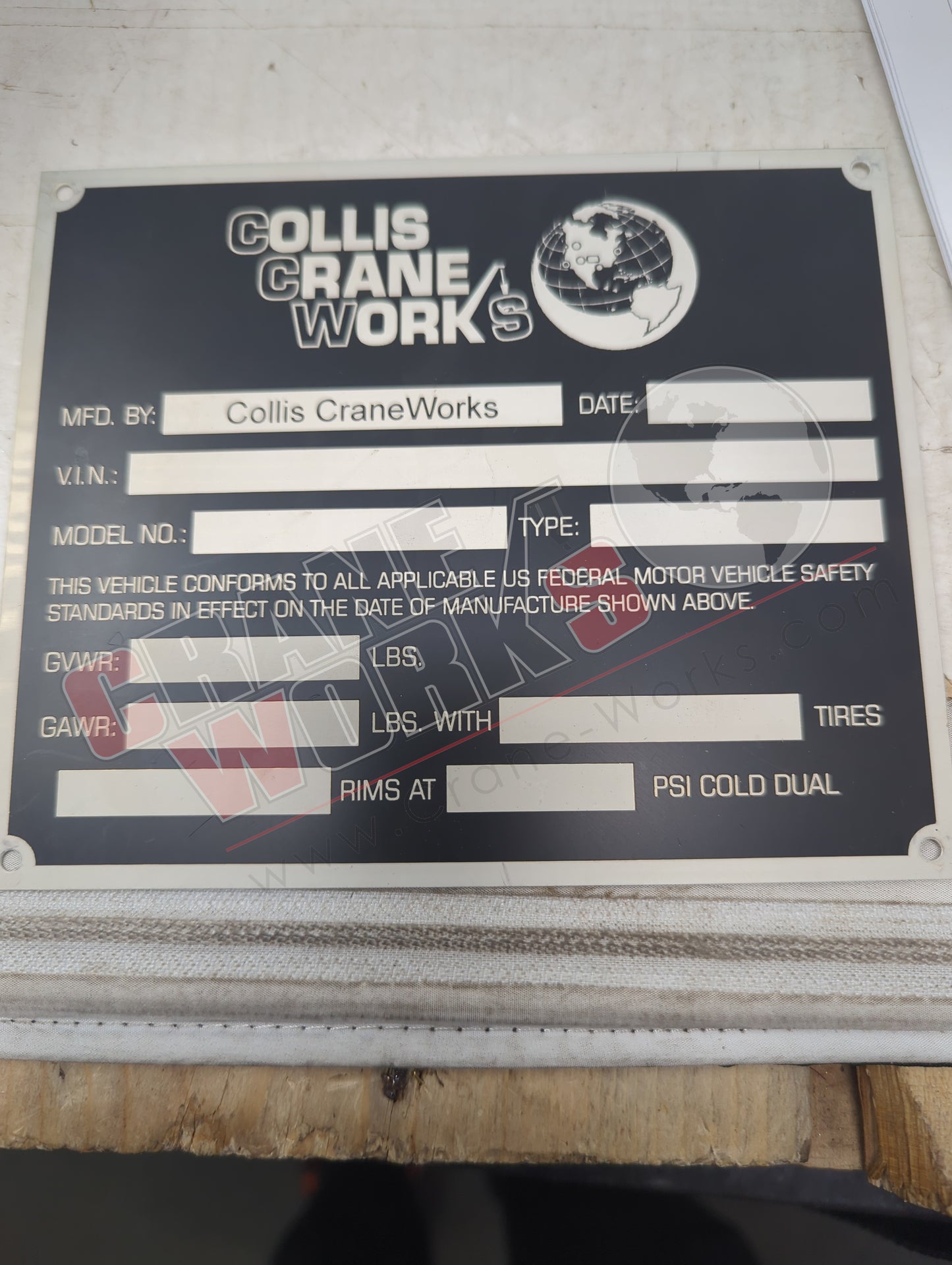 CCW-TV1 | New Decal, Trailer Vin Tag