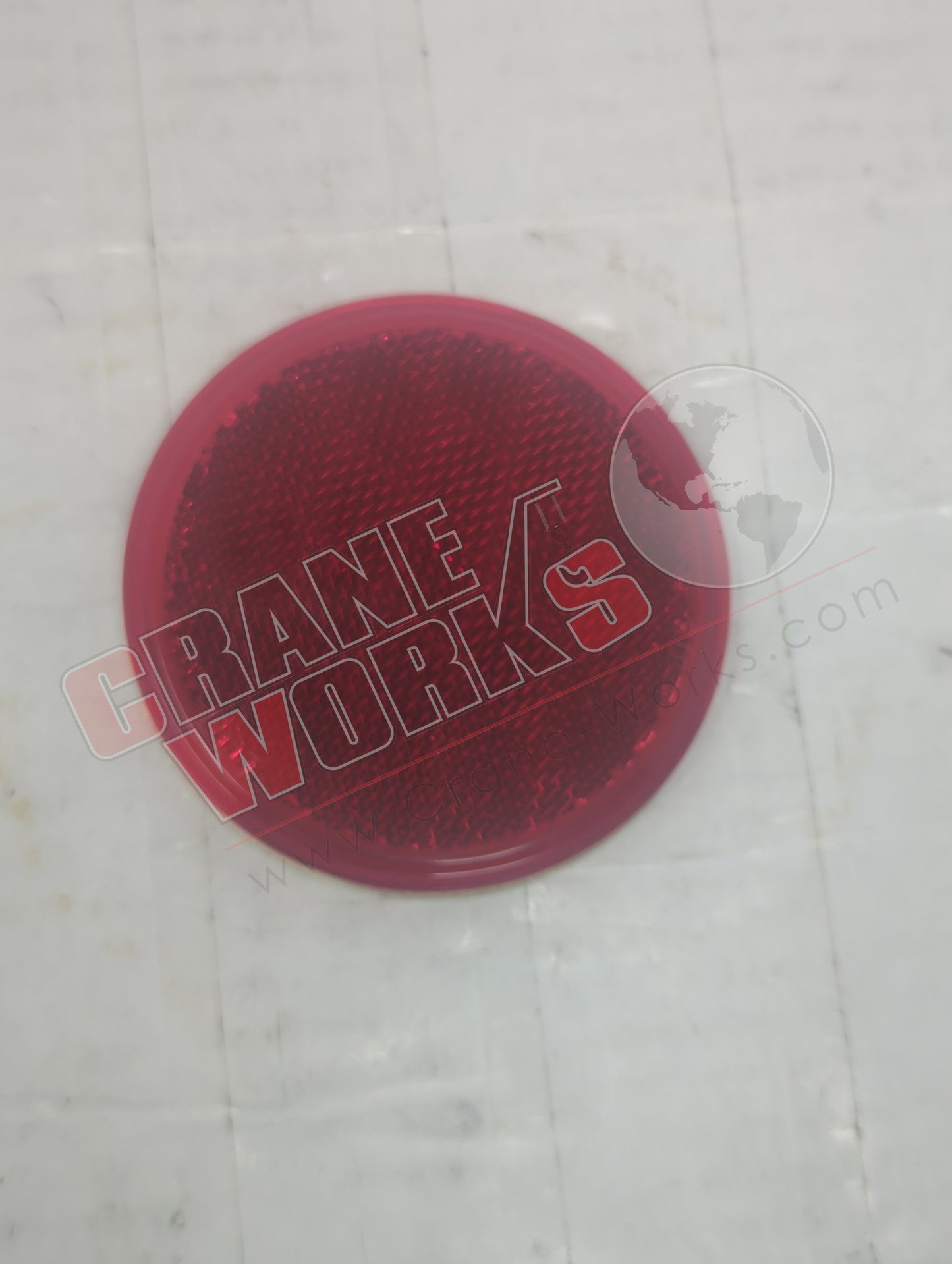 47R-3 | New Reflector, Dot Sticker, Red, Round, 3"