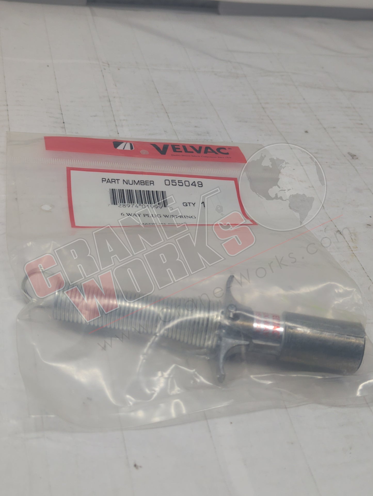 055049 | New 6 Way Tariler Plug W/Spring