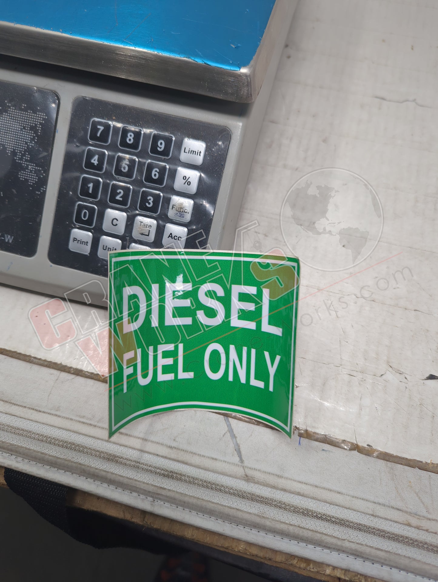 KCS101 | New Decal, Diesel Fuel Only, Green