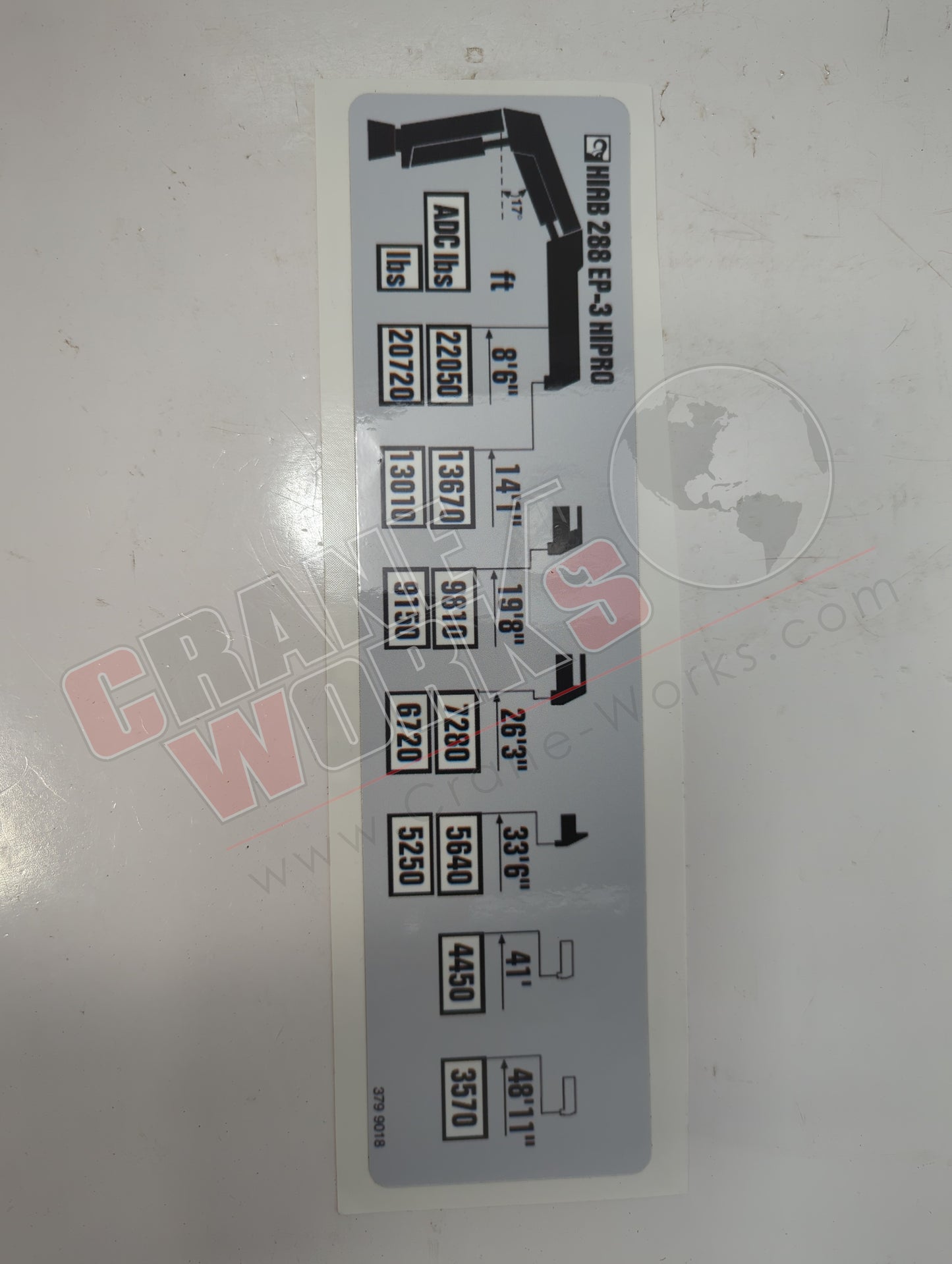 379 9018 | New Load Chart, 288Ep-3 Hipro