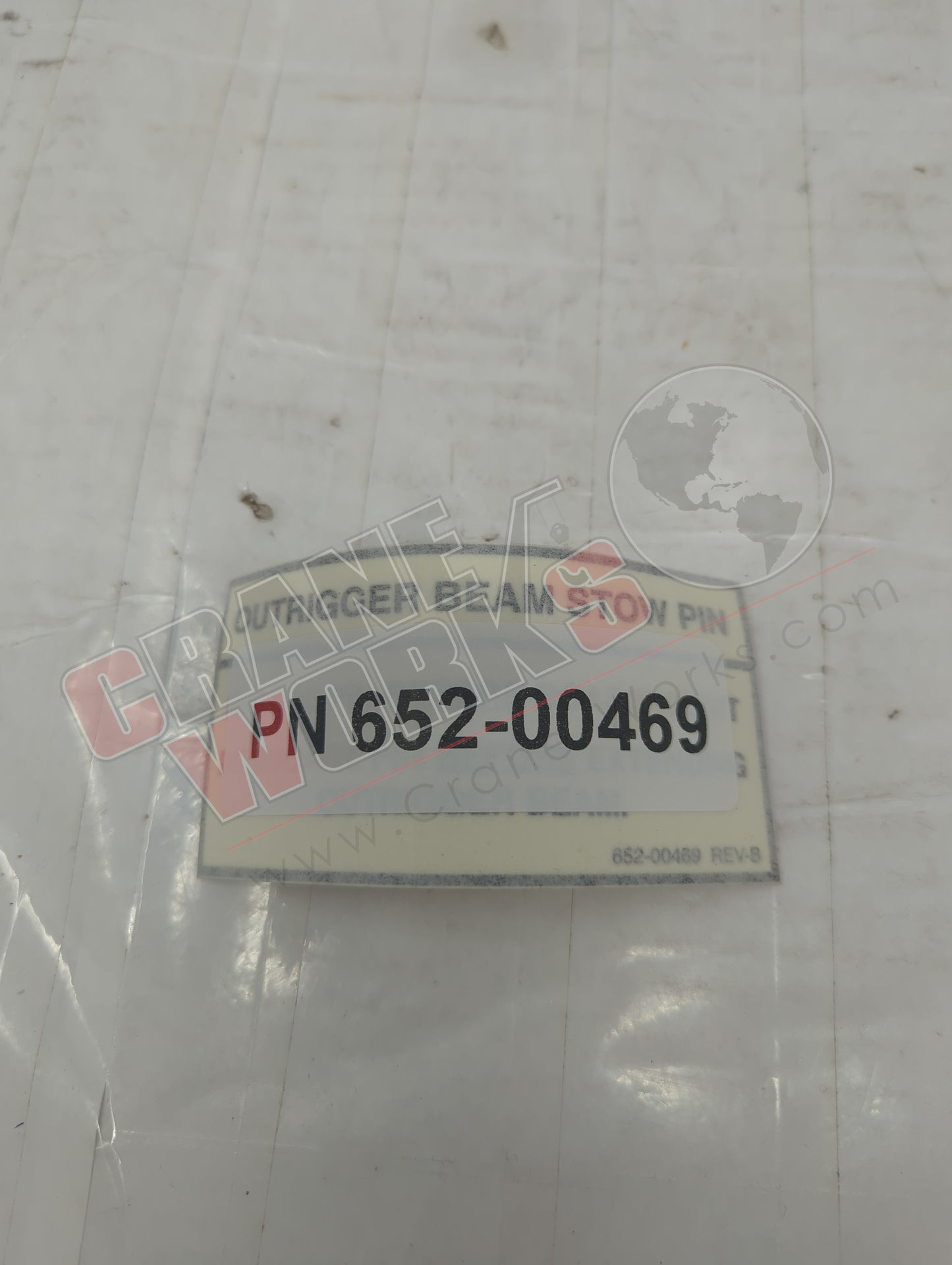 652-00469 | New Decal/Placard, O/R Beam Pin