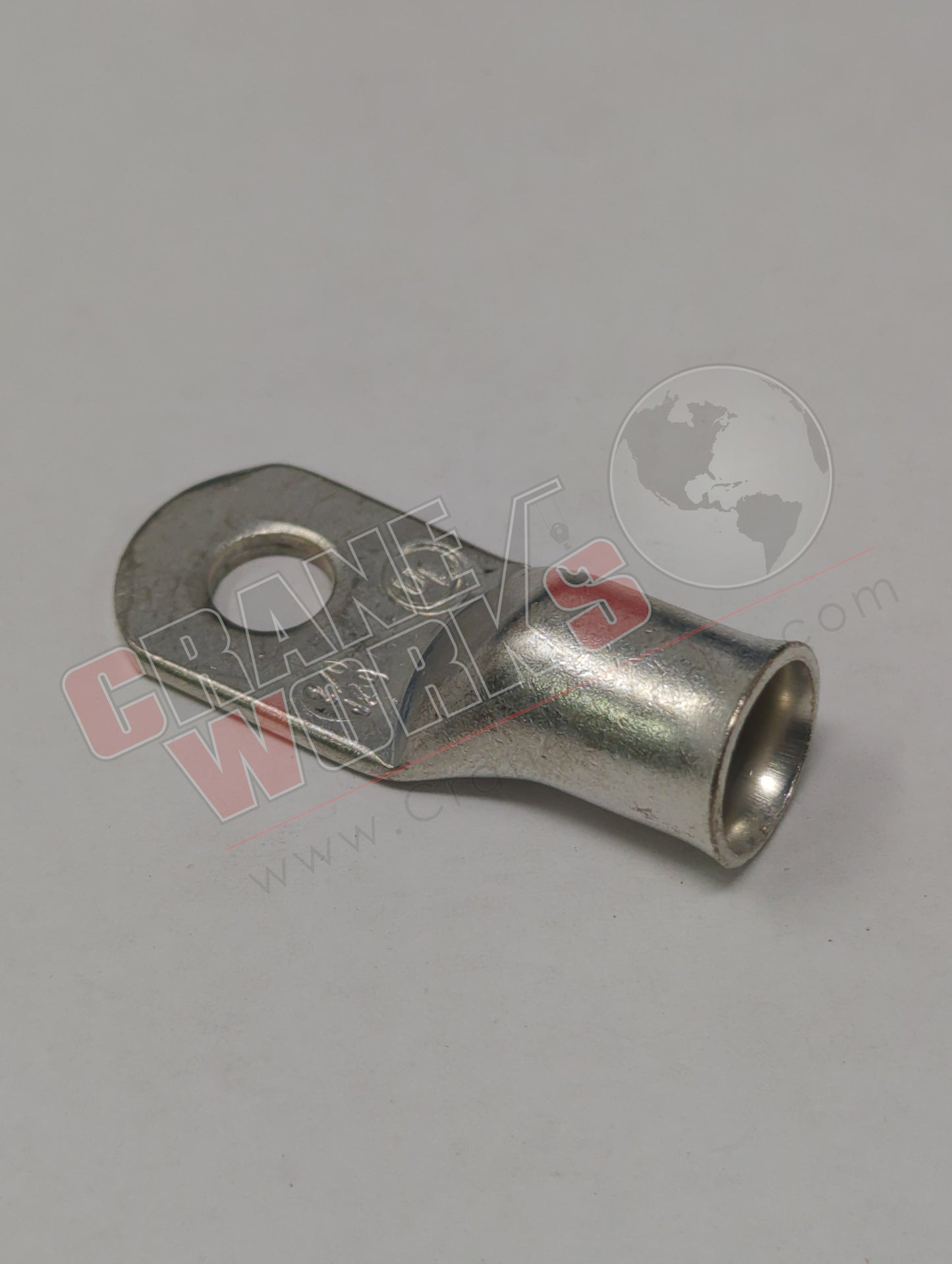 Picture of 23710, a New Lug-Copper-Tin Plated 2/0 Ga. (43169), angle 3.