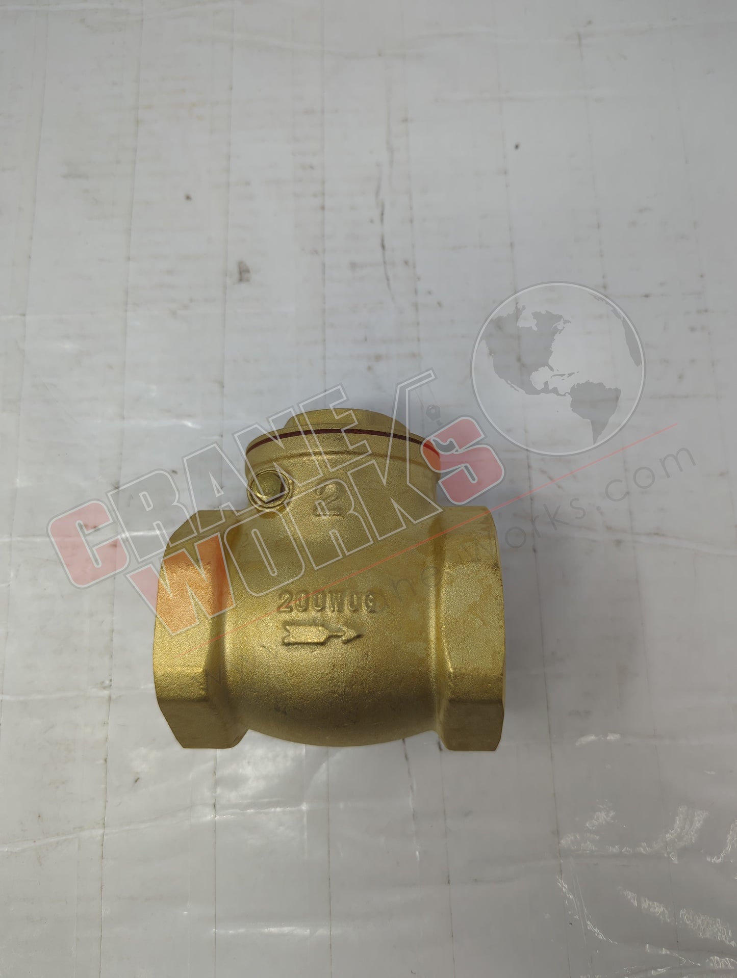 6VDT8 | New 2" Npt Check/Flapper Valve, Brass *Note*