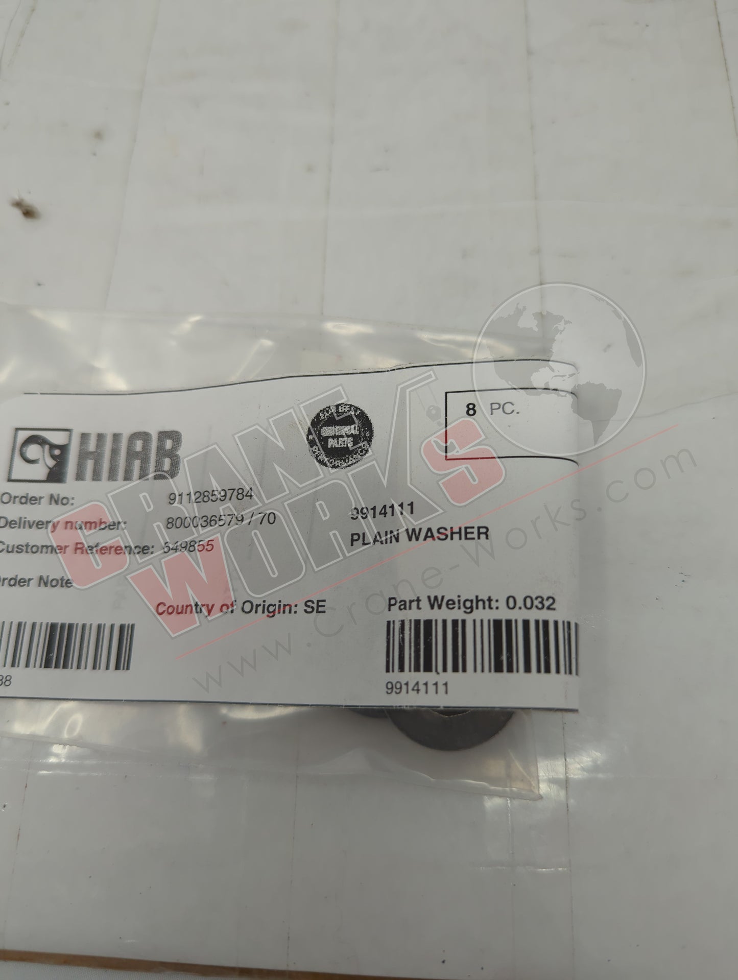 9914111 | New Plain Washer