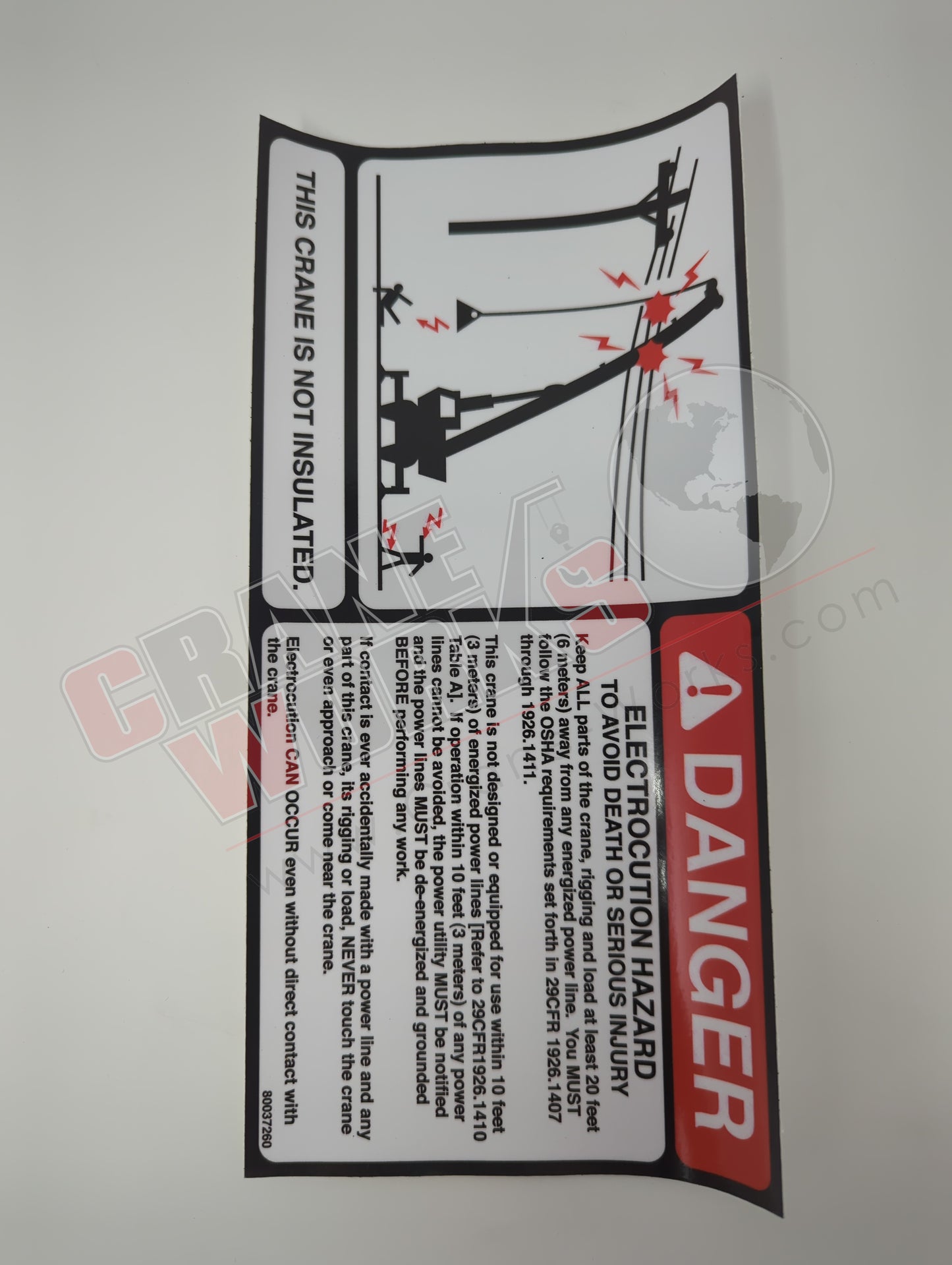 80037260 | New Decal-Dngr-Electroc Hazard