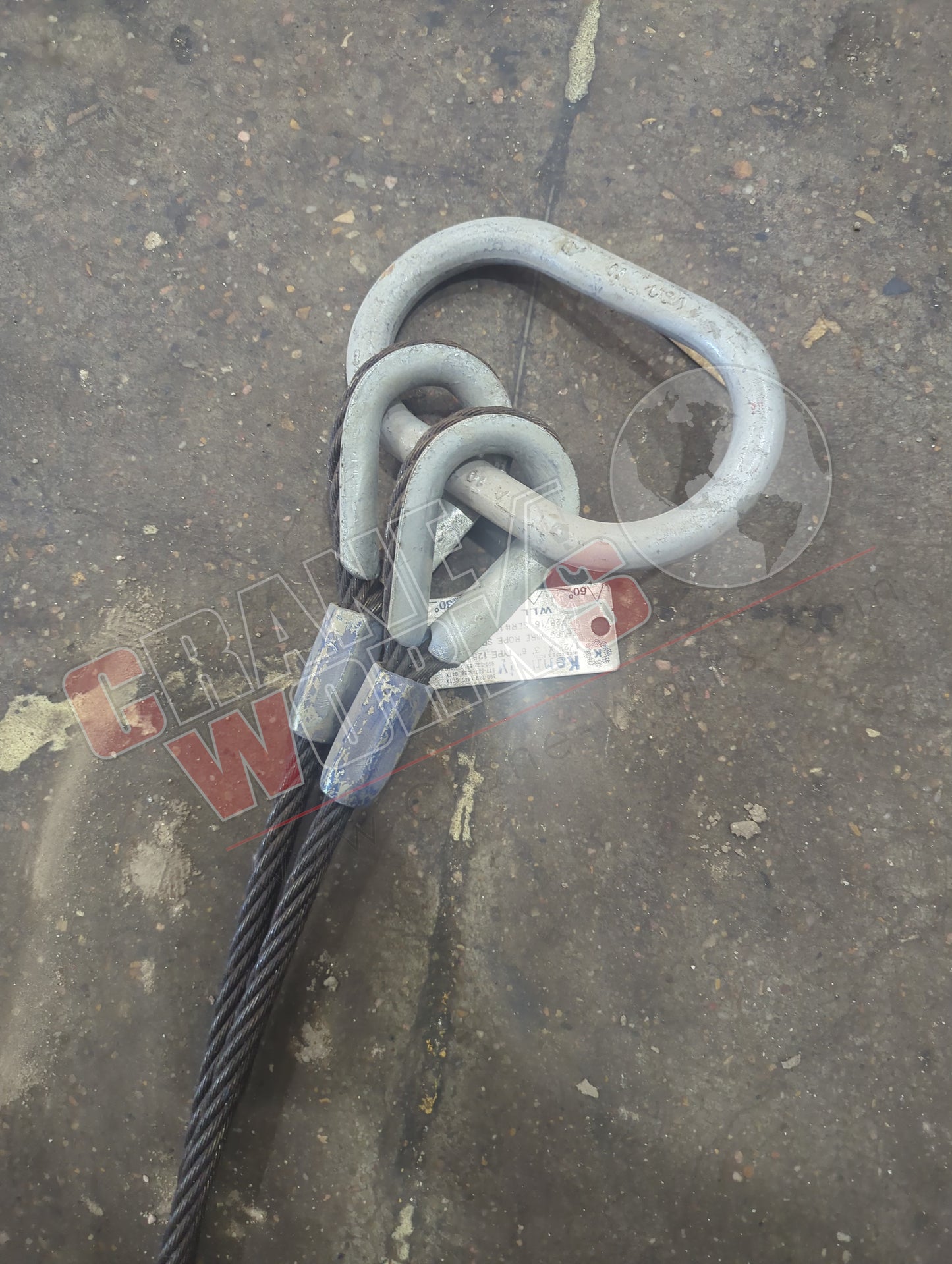 HH202TTS42 | New 1/2" X 42" 2-Leg Bridle Sling