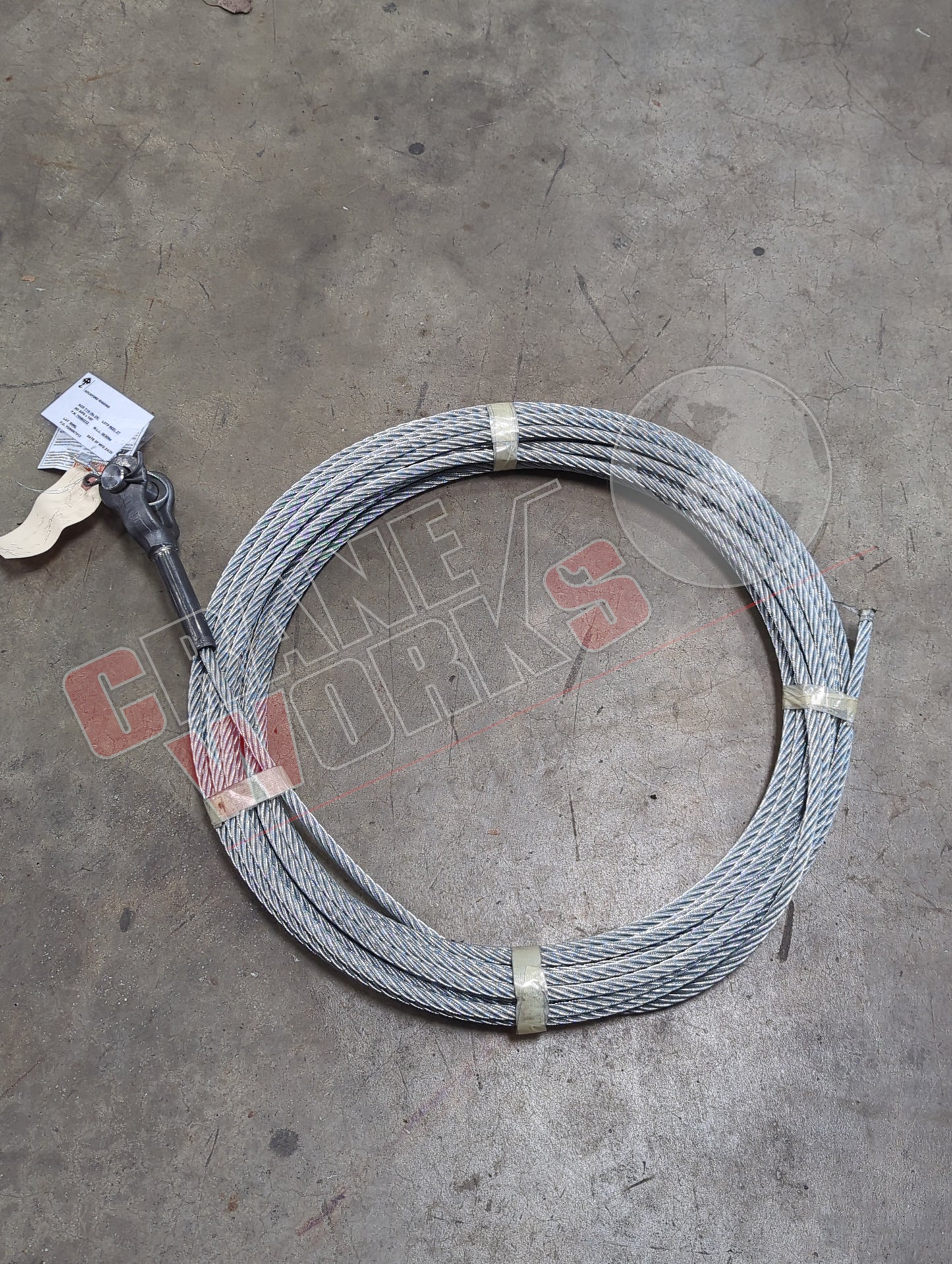 70580232 | New Wire Rope Asm- Galv.44 (6X25) X 100' Xips