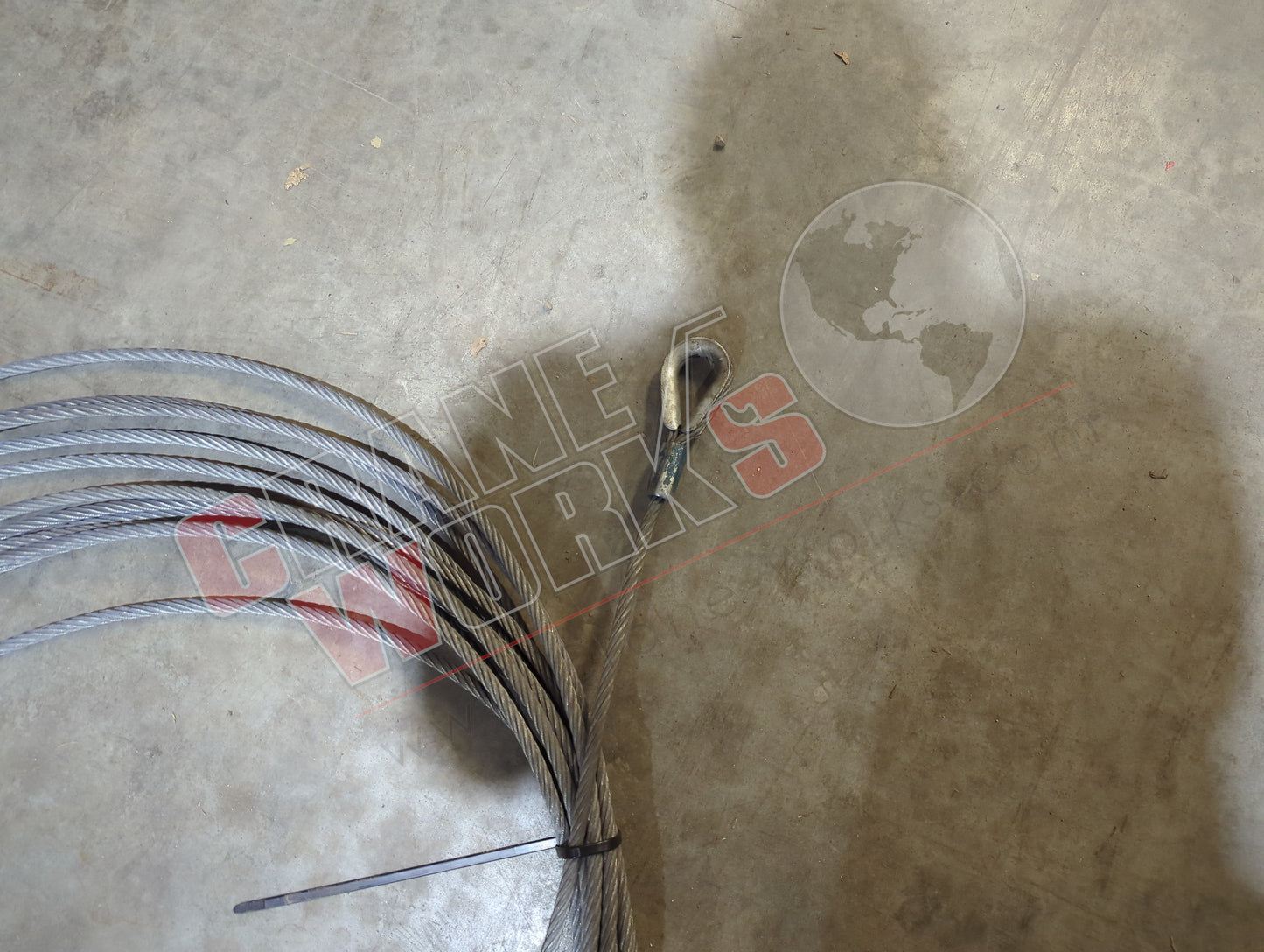 45022802 | New 3/8"X140' 7X19 Cable With Thimble Eye