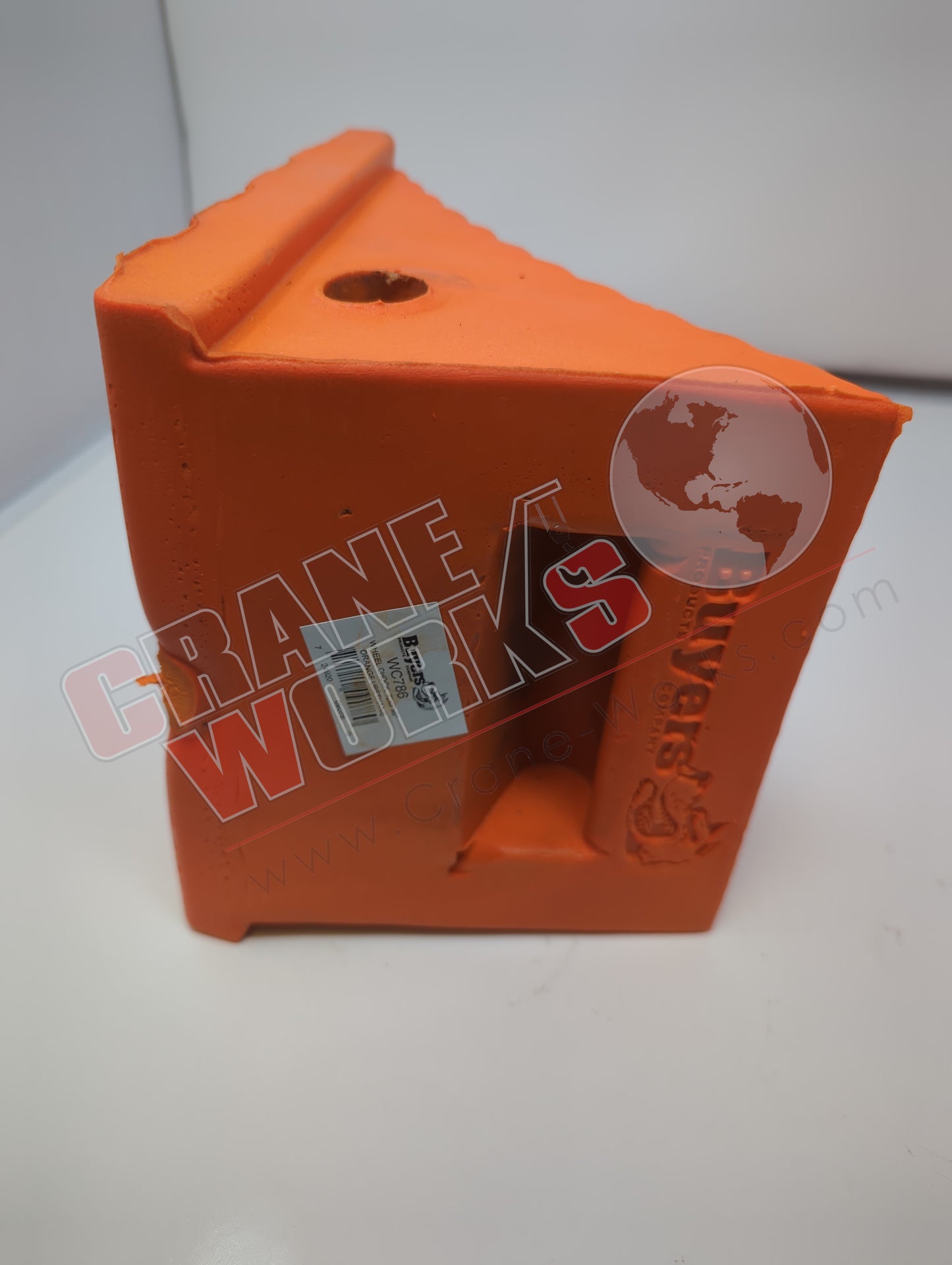 WC786 | New Wheel Chock, Fl Orange
