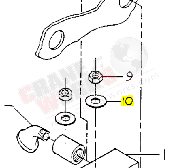 Picture of flat washer taken from parts catalog drawing.