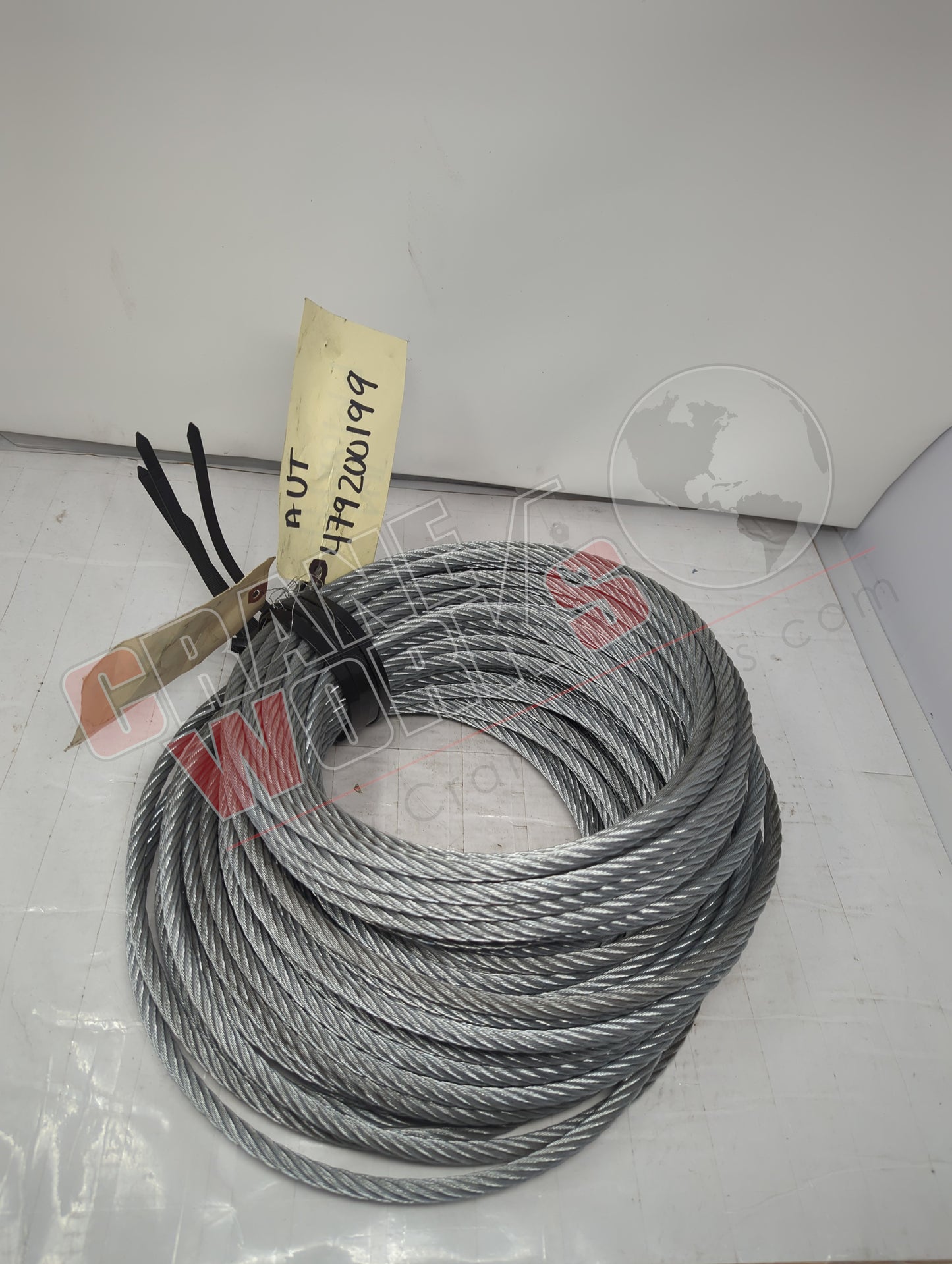479200199 | New Wire Rope Assembly, 3/8 Dia, 120 Ft.