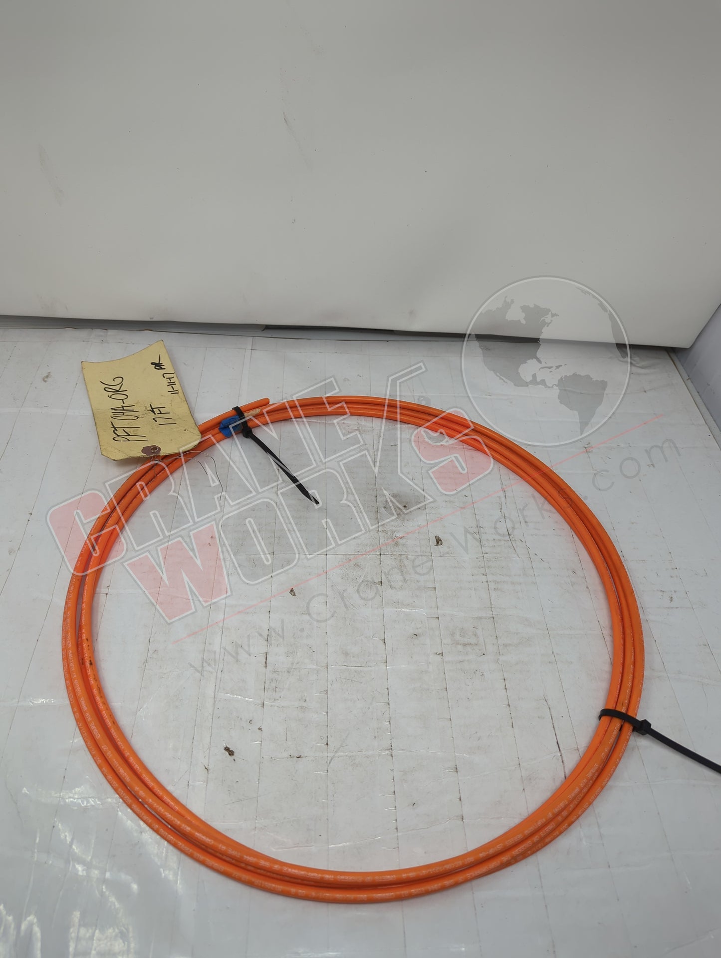 04A-ORG | New 1/4" Orange Nylon Tubing