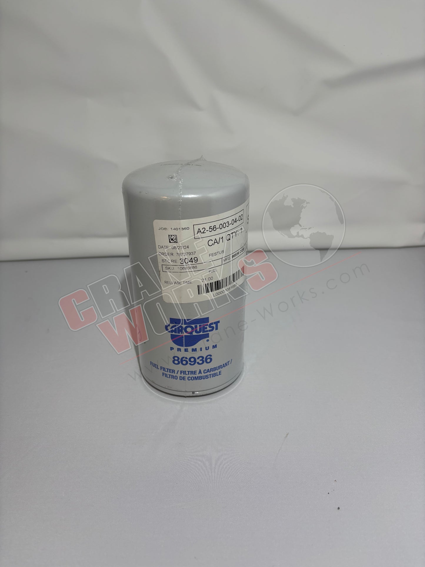 Picture of 86936, a New Fuel Spin On Filter, angle 3.