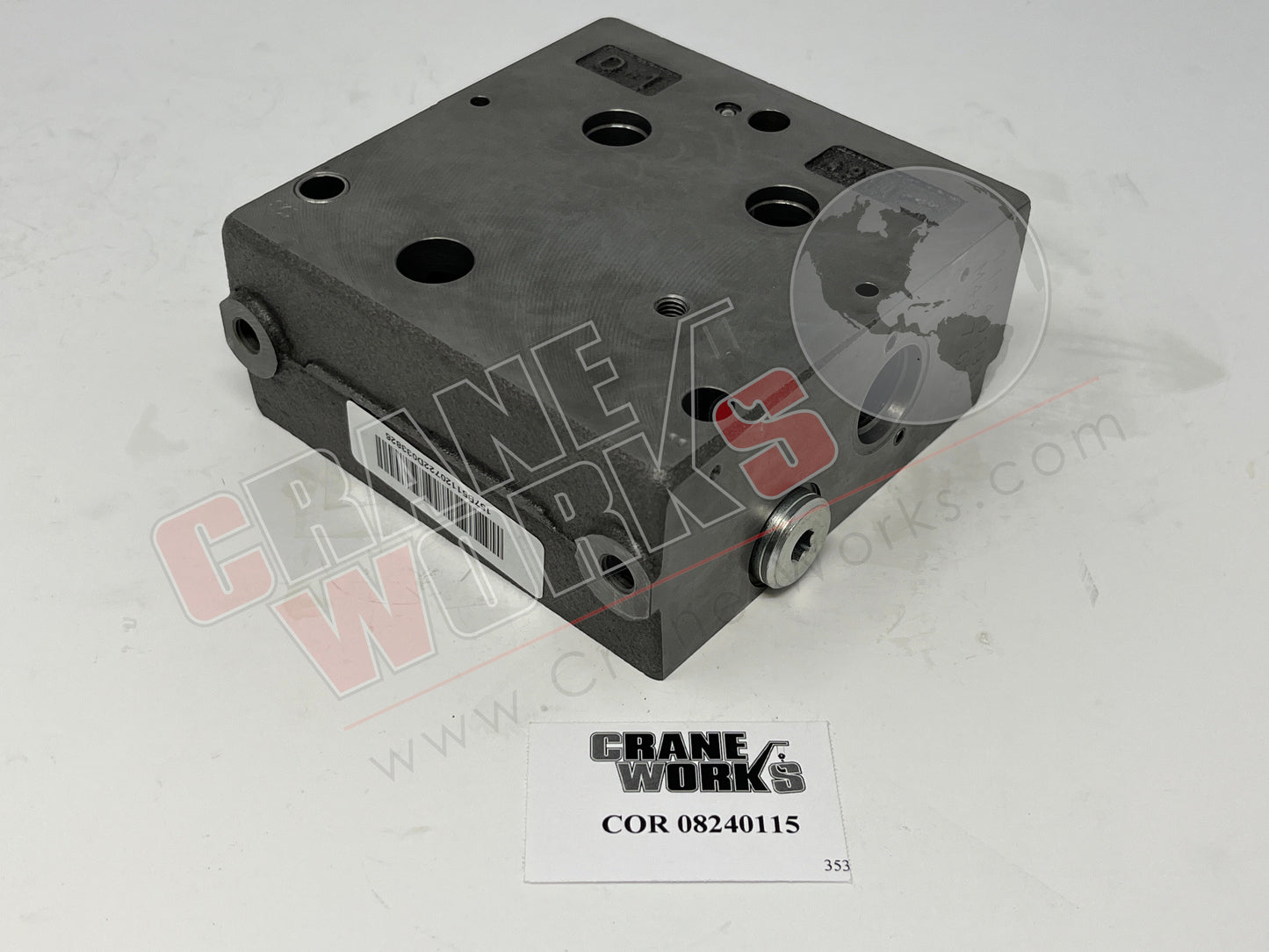 Picture of 08240115, CONTROL BANK PART (INLET HEAD).