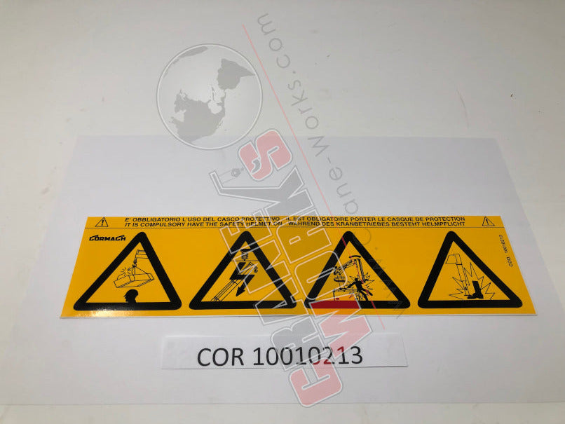 Picture of COR 10010213 NEW SAFETY HELMET REQUIRED P03