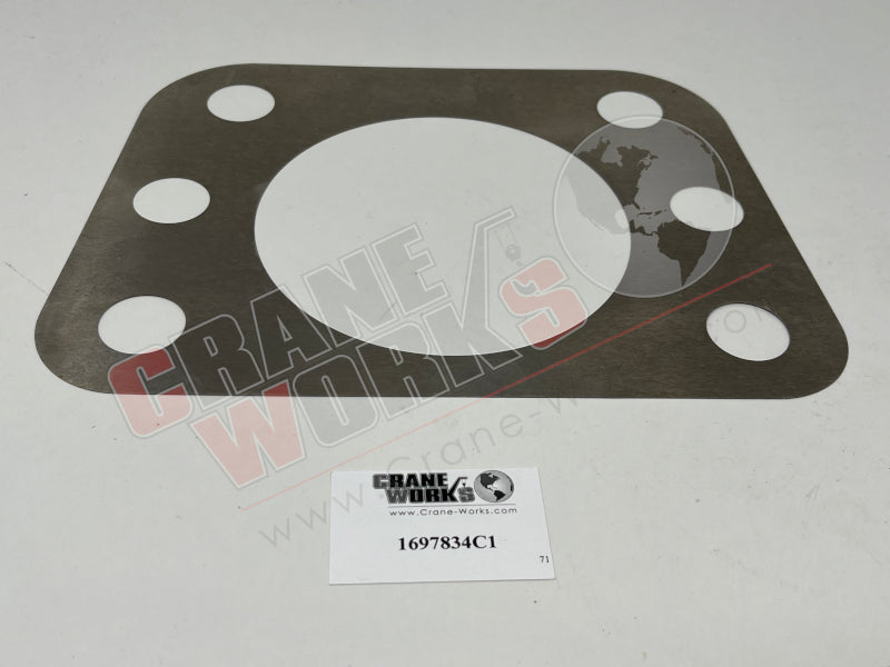 Picture of new strg knuckle shim, second angle.