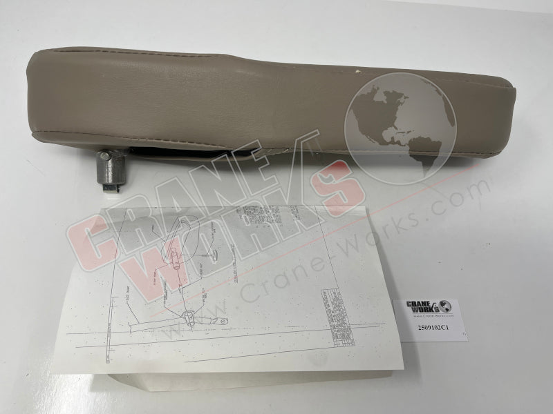 Picture of new arm rest, second angle.