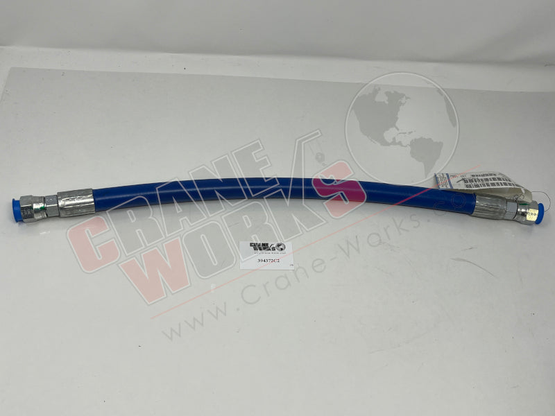 Picture of new power steering hose.