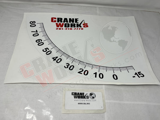 Picture of 4000186.001, DECAL; RH BOOM ANGLE INDICATOR