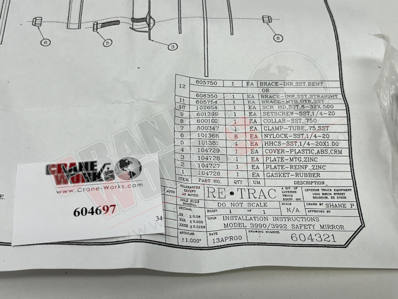 Picture of new ss mirror arm, third angle.