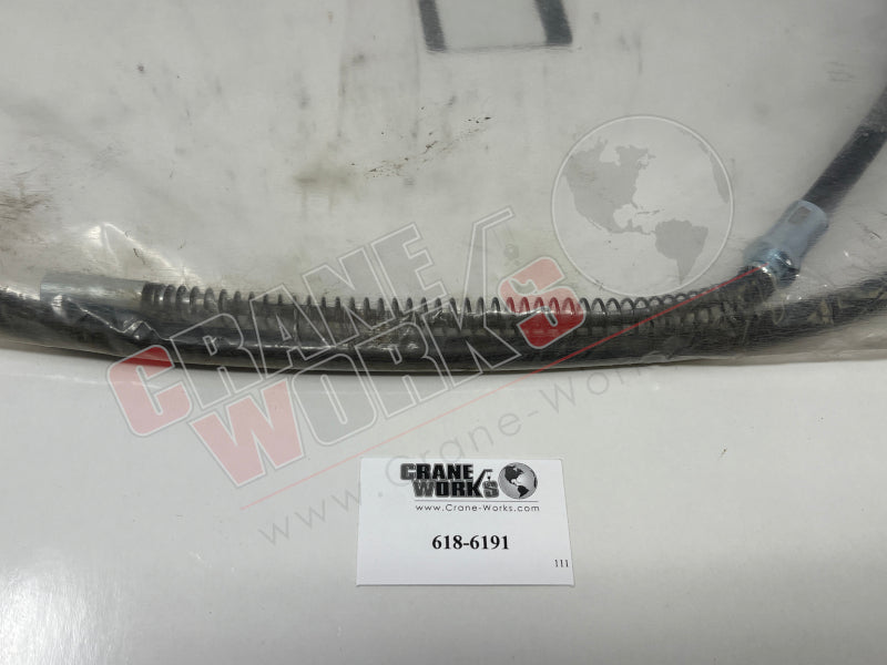 Picture of new park brake cable r/h, third angle.