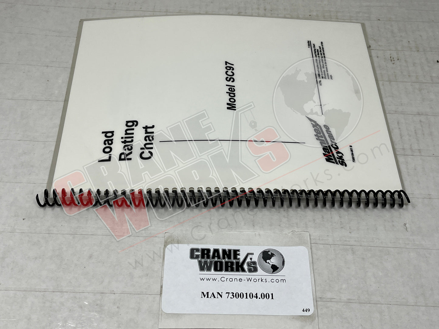 Picture of 7300104.001, New Load Chart Sc97.