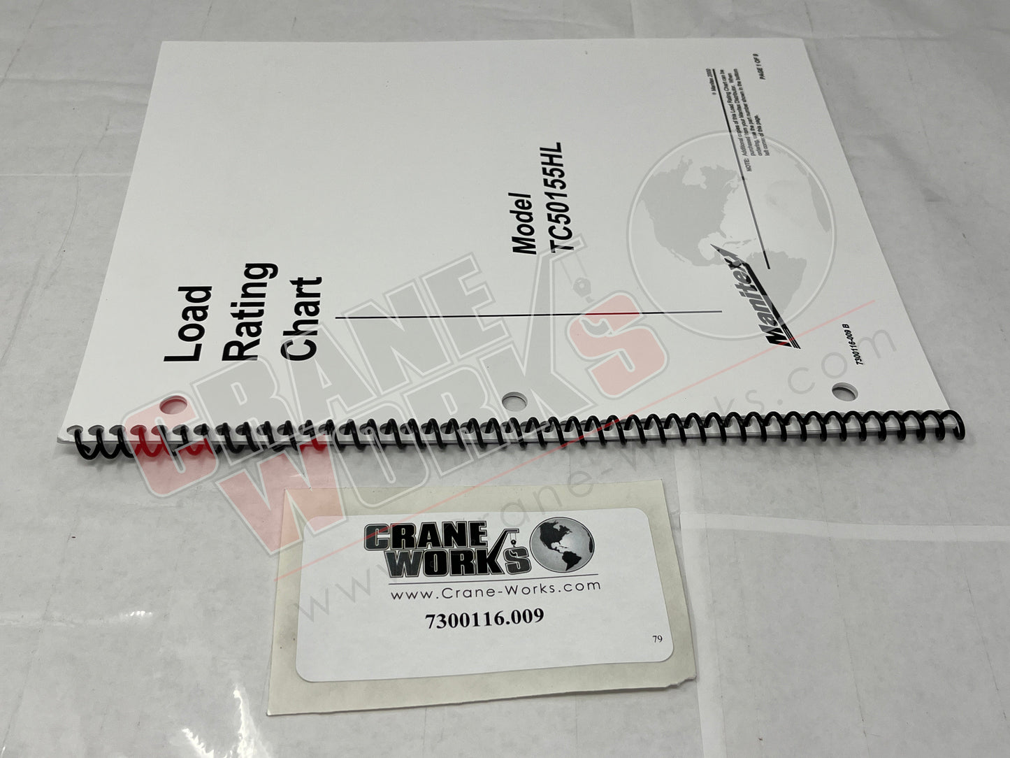 Picture of 7300116.009, LOAD CHART TC50155HL (2 BOOK KIT)