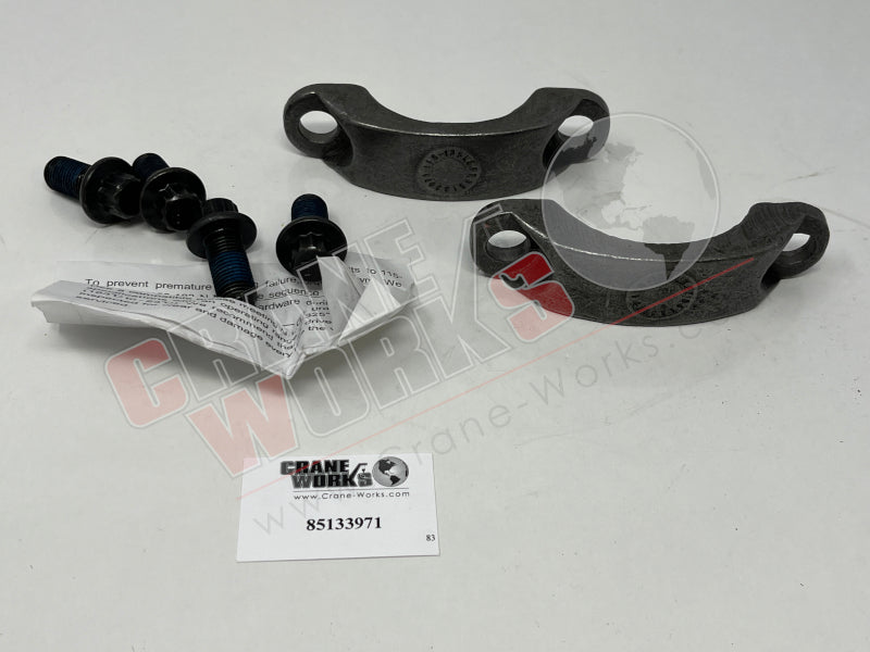 Picture of new u-joint strap kit, second angle.