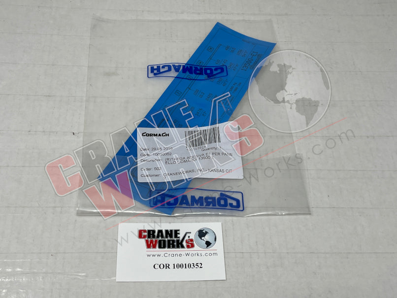 Picture of COR 10010352 NEW PLATE STICKER 13500 E1