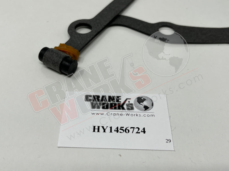 Picture of new timing gear cover gasket, third angle.