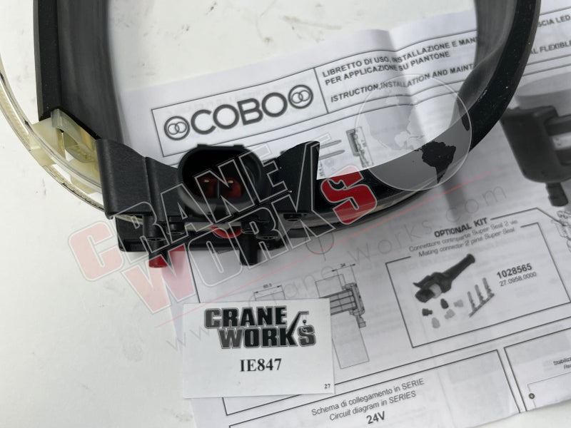 Picture of new led outrigger light, third angle.