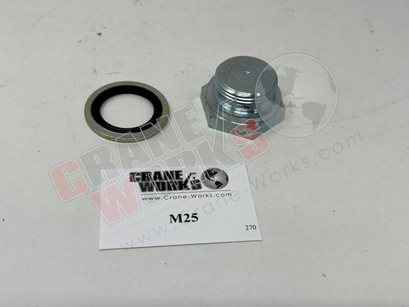 Picture of new oil drain plug.