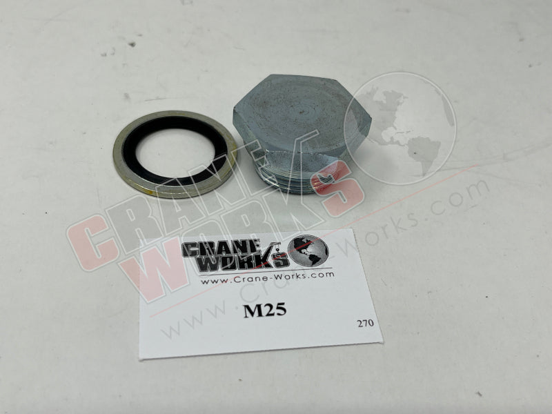 Picture of new oil drain plug, second angle.