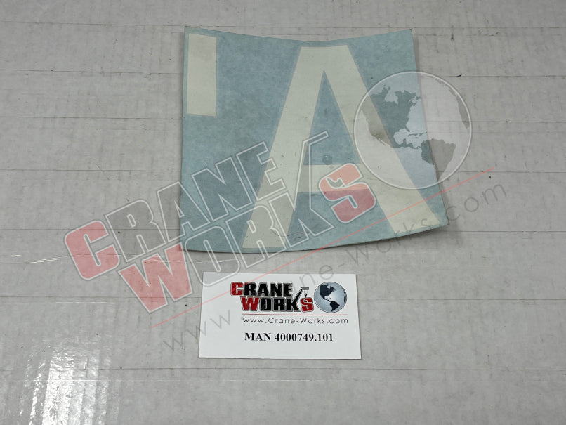 Picture of MAN 4000749.101 NEW BOOM DECAL A (RH)